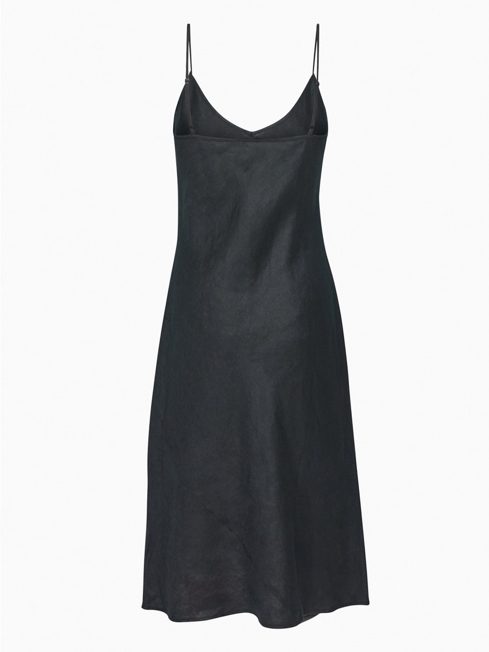 Wilfred linen Black Slip Midi Dress